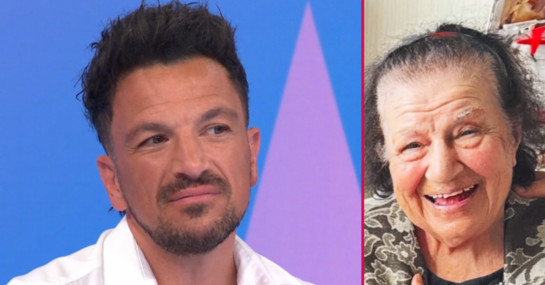Peter Andre and his mum