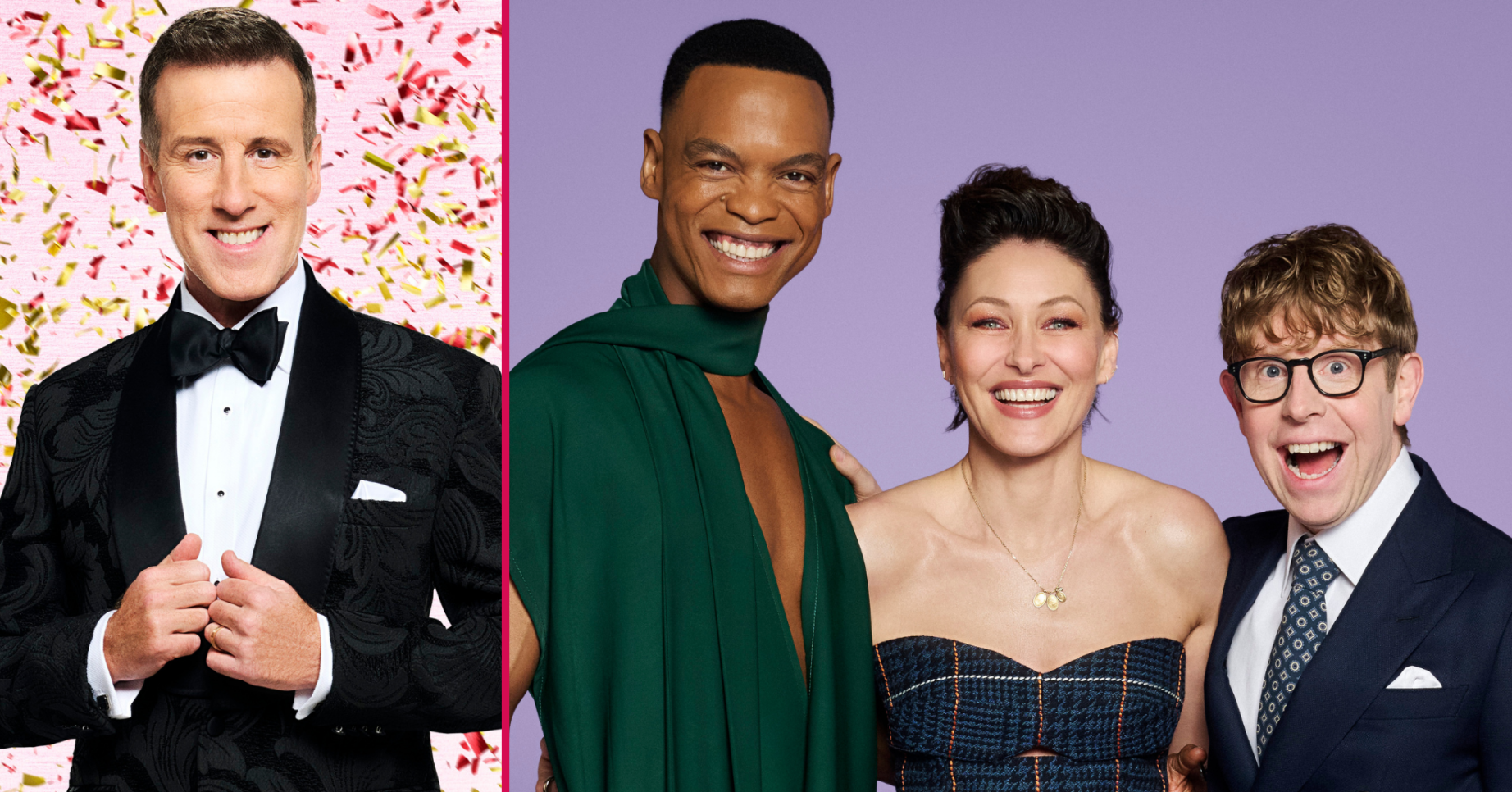 Anton Du Beke and new Strictly hosts Johannes, Emma and Josh