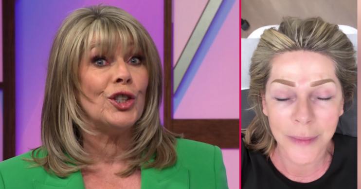 Ruth Langsford having her eyebrows tattooed and on Loose Women