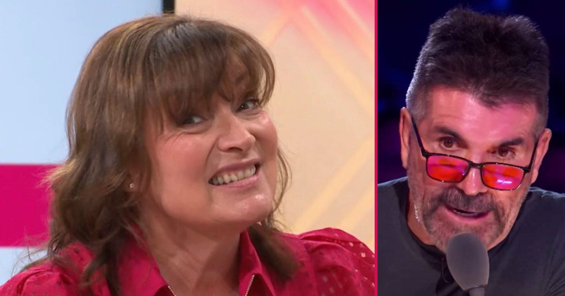 Lorraine Kelly and Simon Cowell