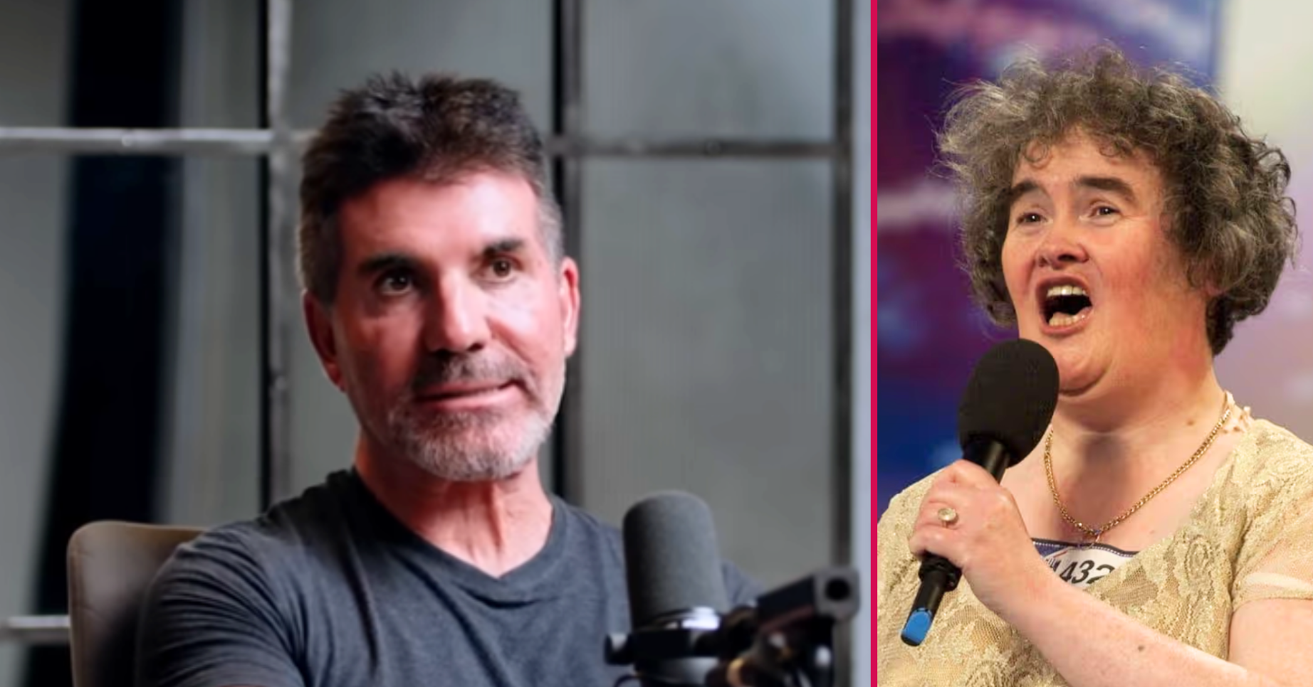 Simon Cowell on a podcast