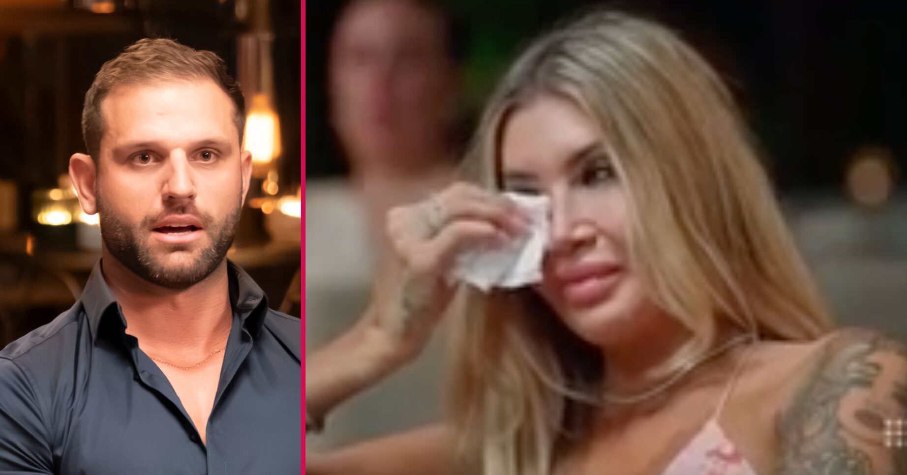 ED split: Scott on sofa / Gia crying MAFS Australia