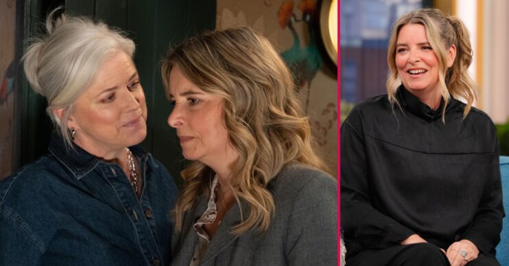 Dr Todd and Charity plus Emma Atkins in Emmerdale (Credit: ITV/Shutterstock)