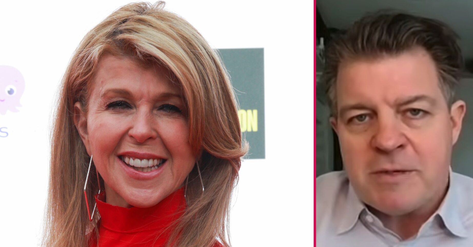 Kate Garraway and Liam smiling