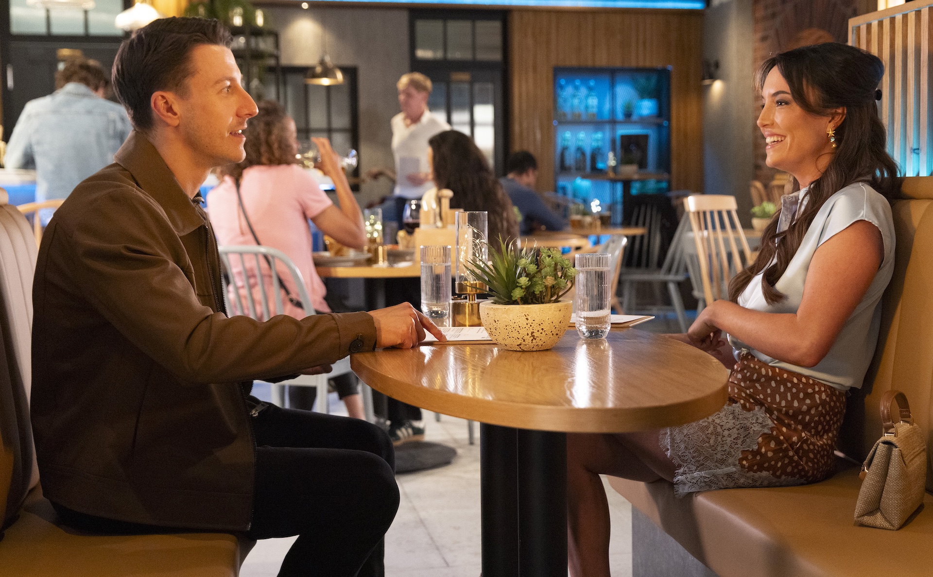 Ryan and Jodie on a date in Coronation Street