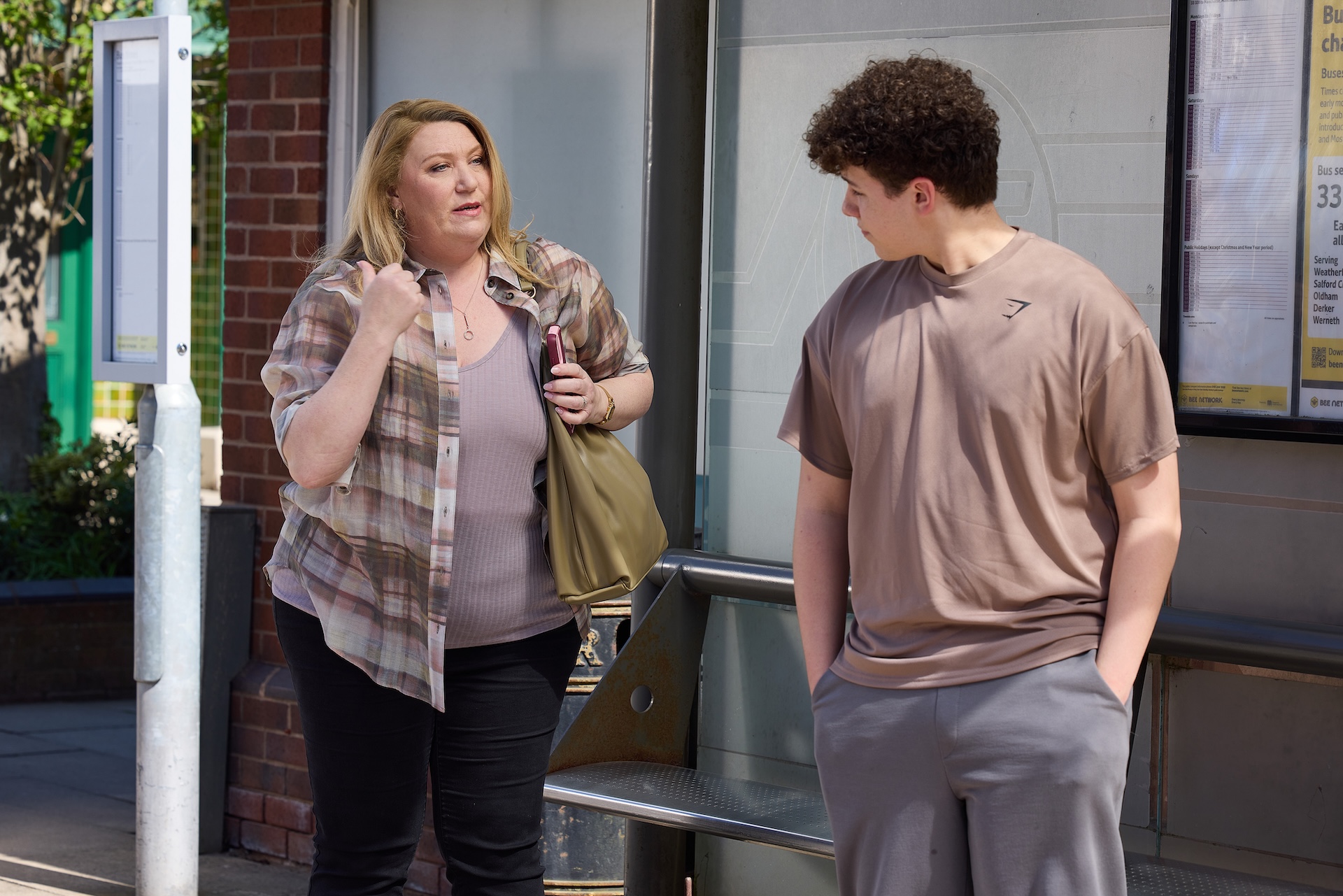 Janine and Will talking in Coronation Street