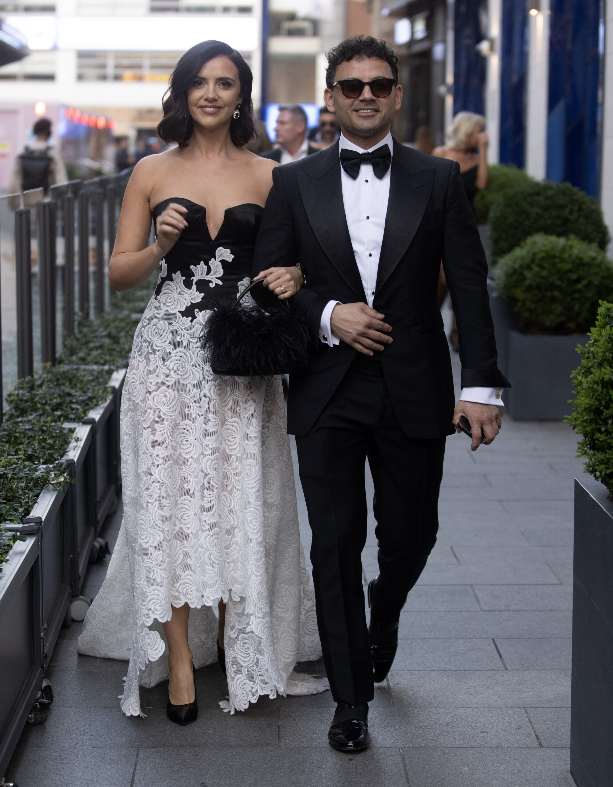 Lucy Mecklenburgh and Ryan Thomas smiling