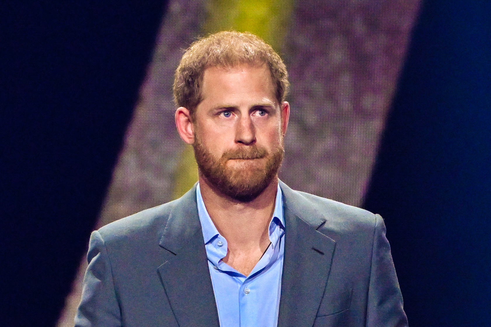 Prince Harry in blazer at event