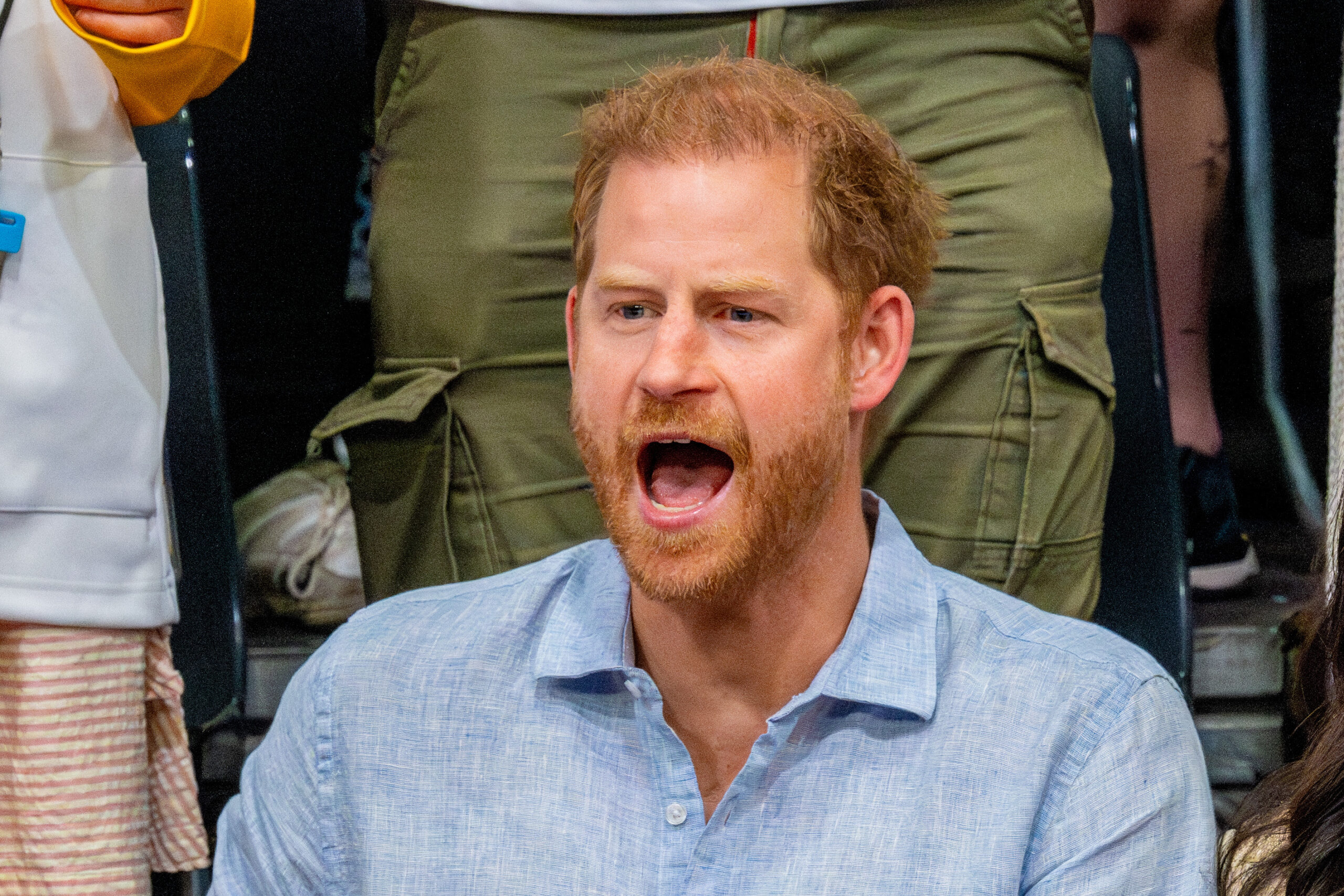Prince Harry shouting