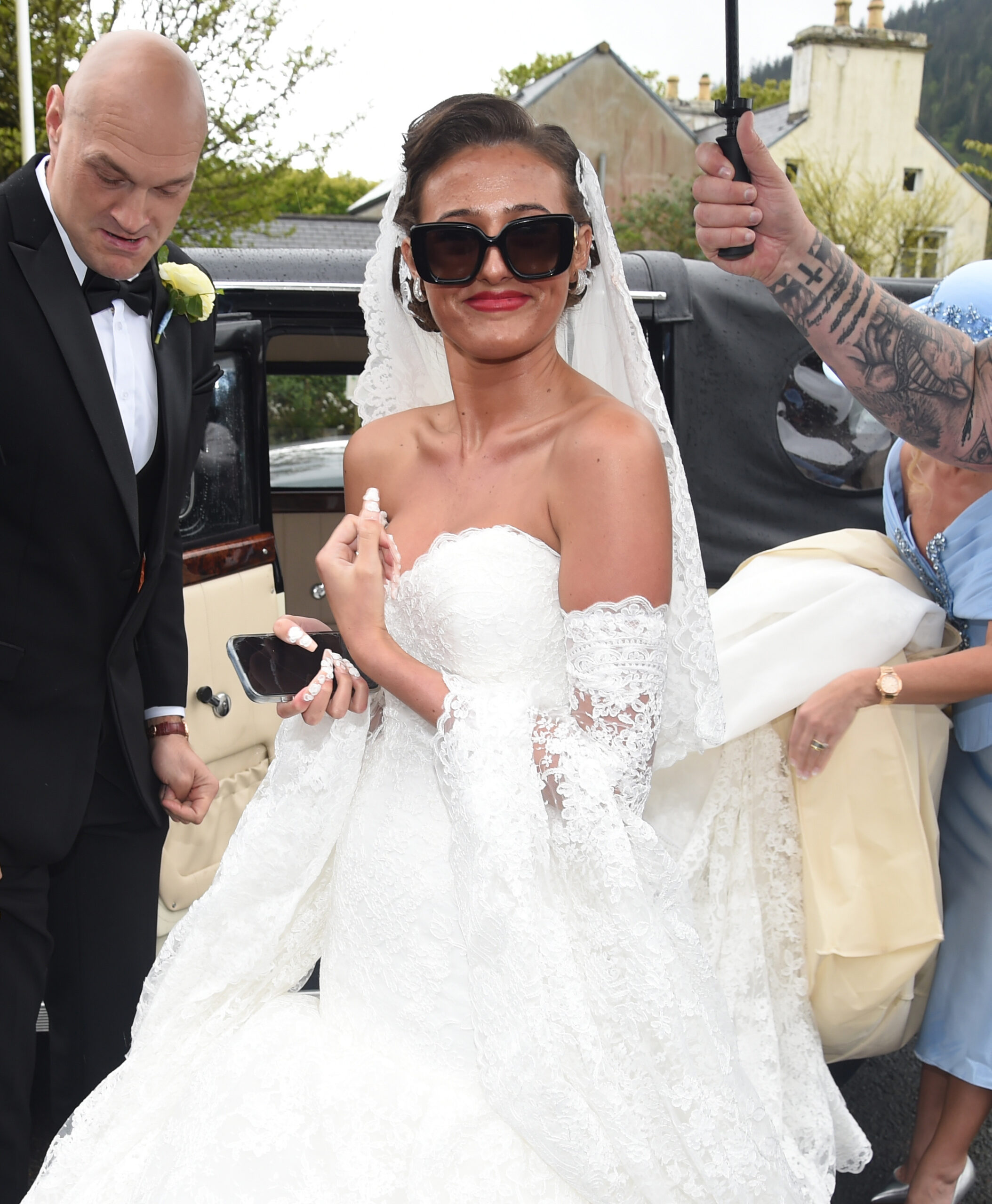 Venezuela Fury on her wedding day