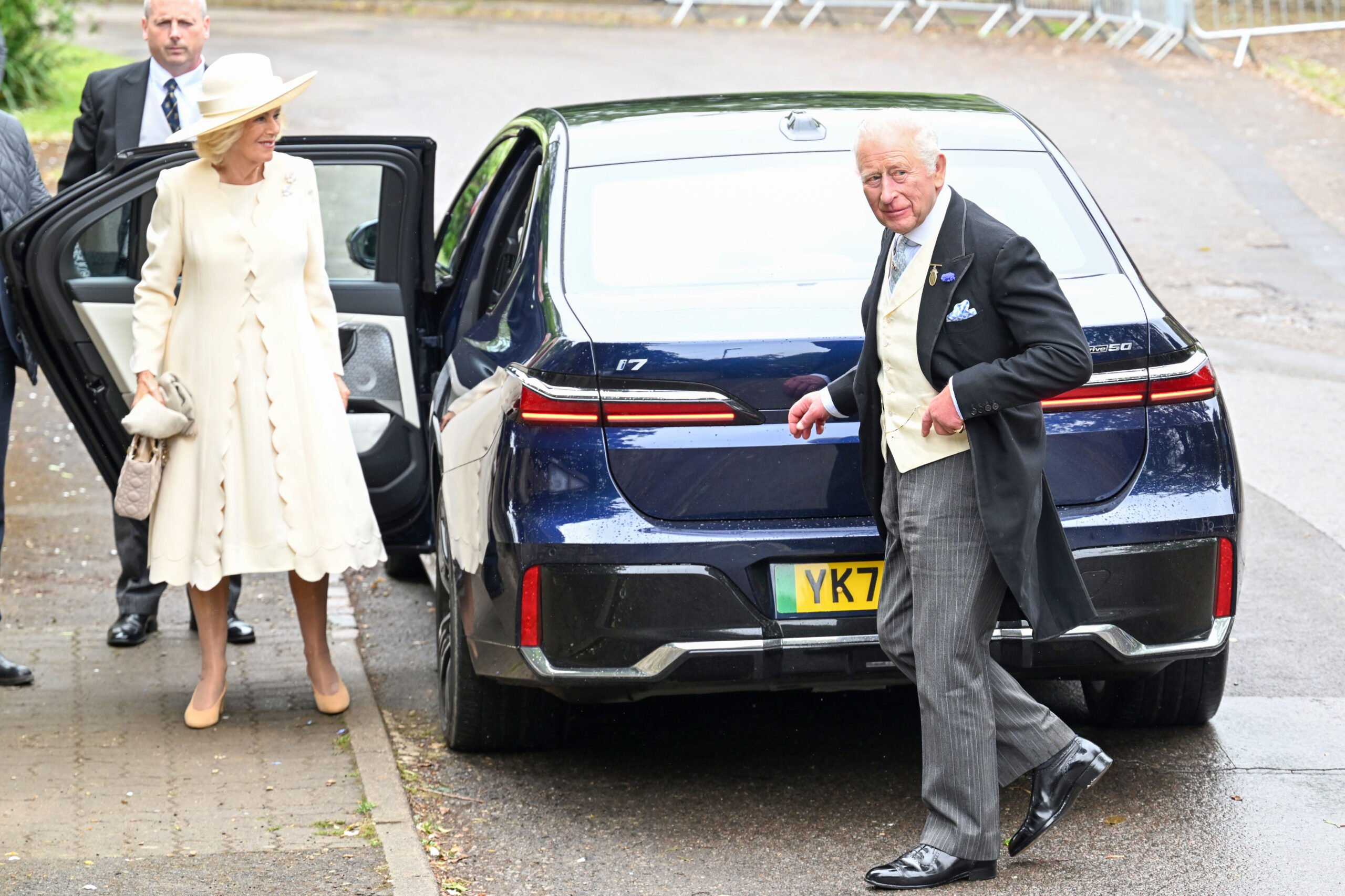 Queen Camilla and King Charles at Peter Phillips wedding