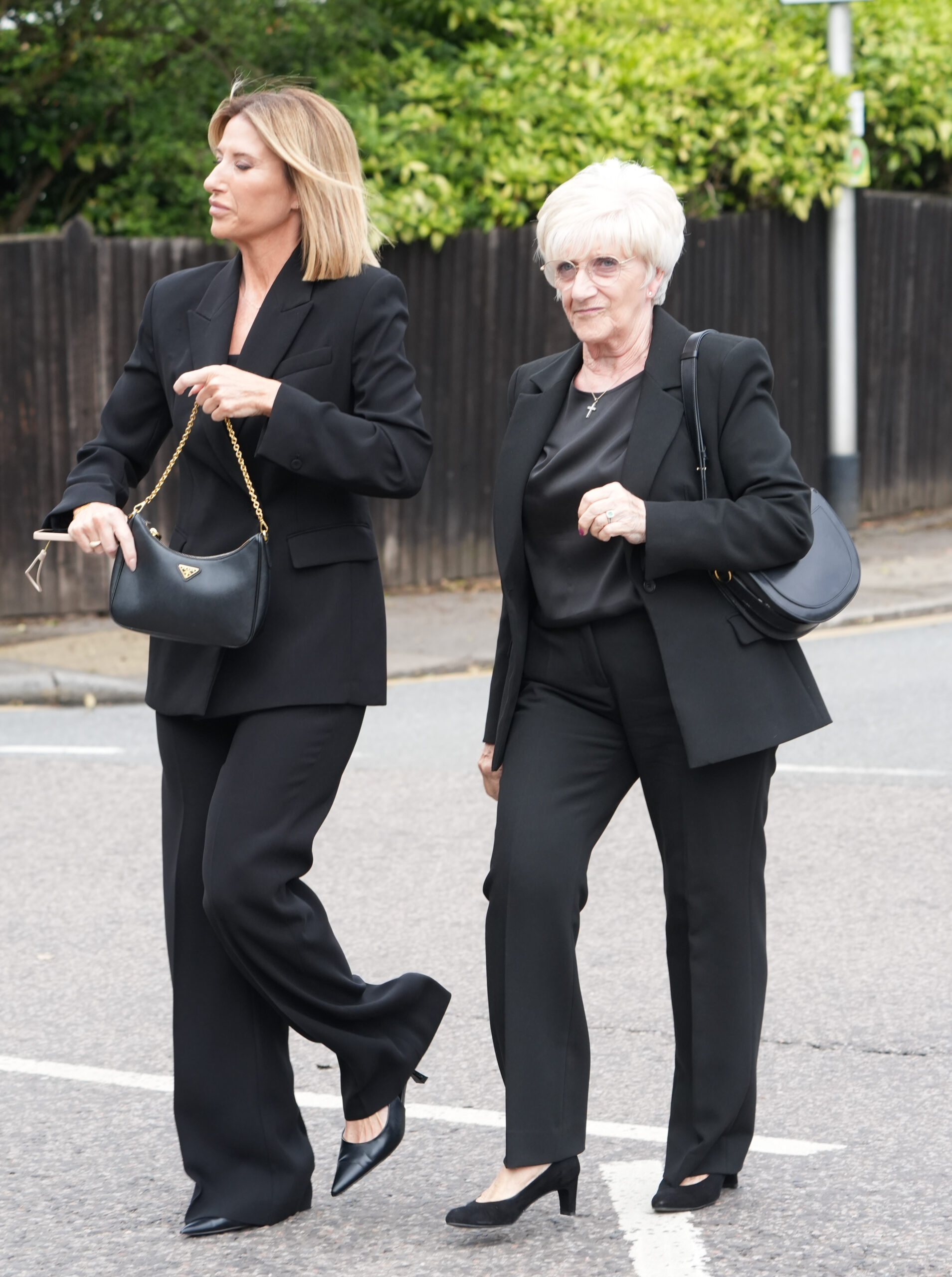 David Beckham's mum Sandra at Jake Hall's funeral