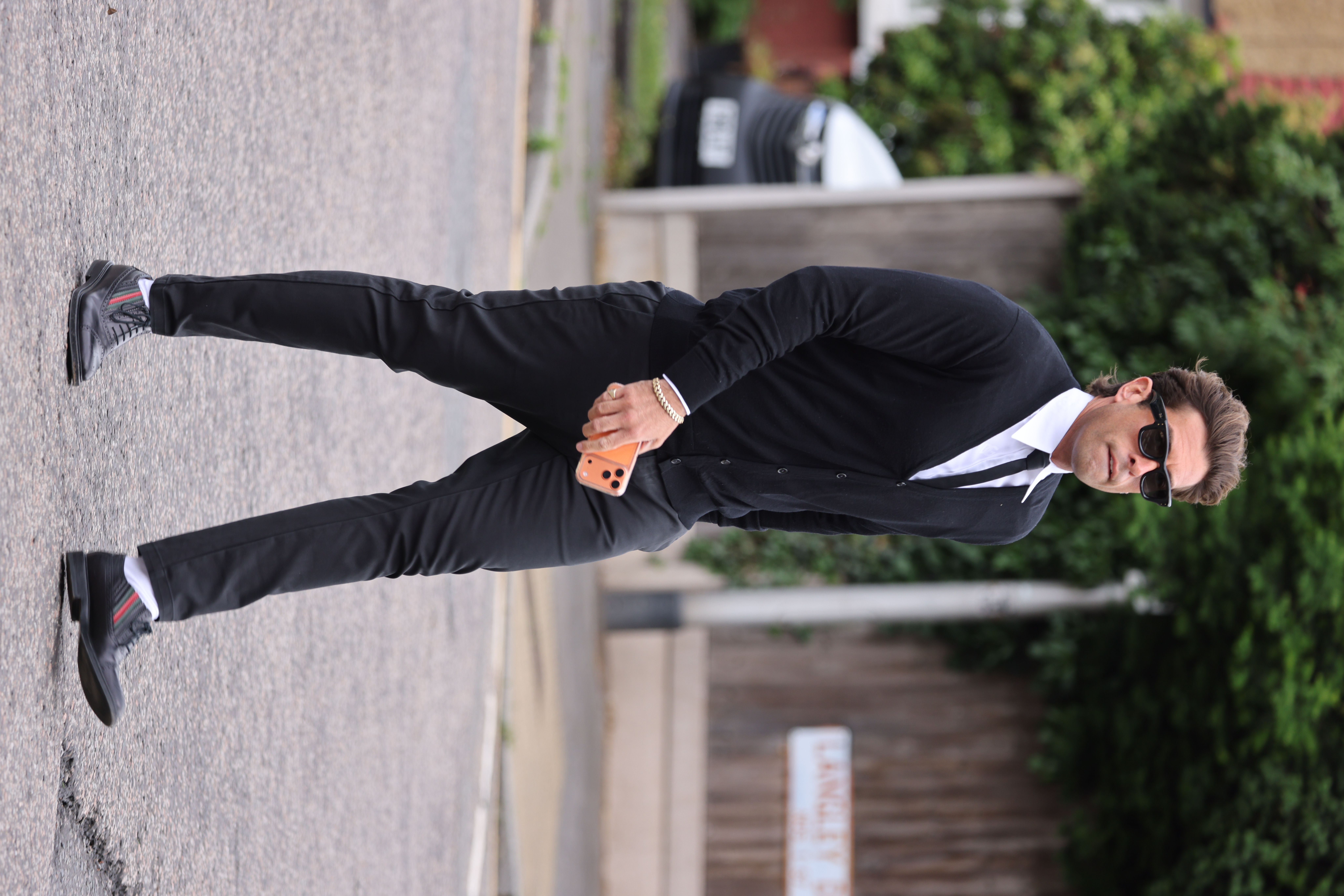 James 'Arg' Argent at Jake Hall's funeral