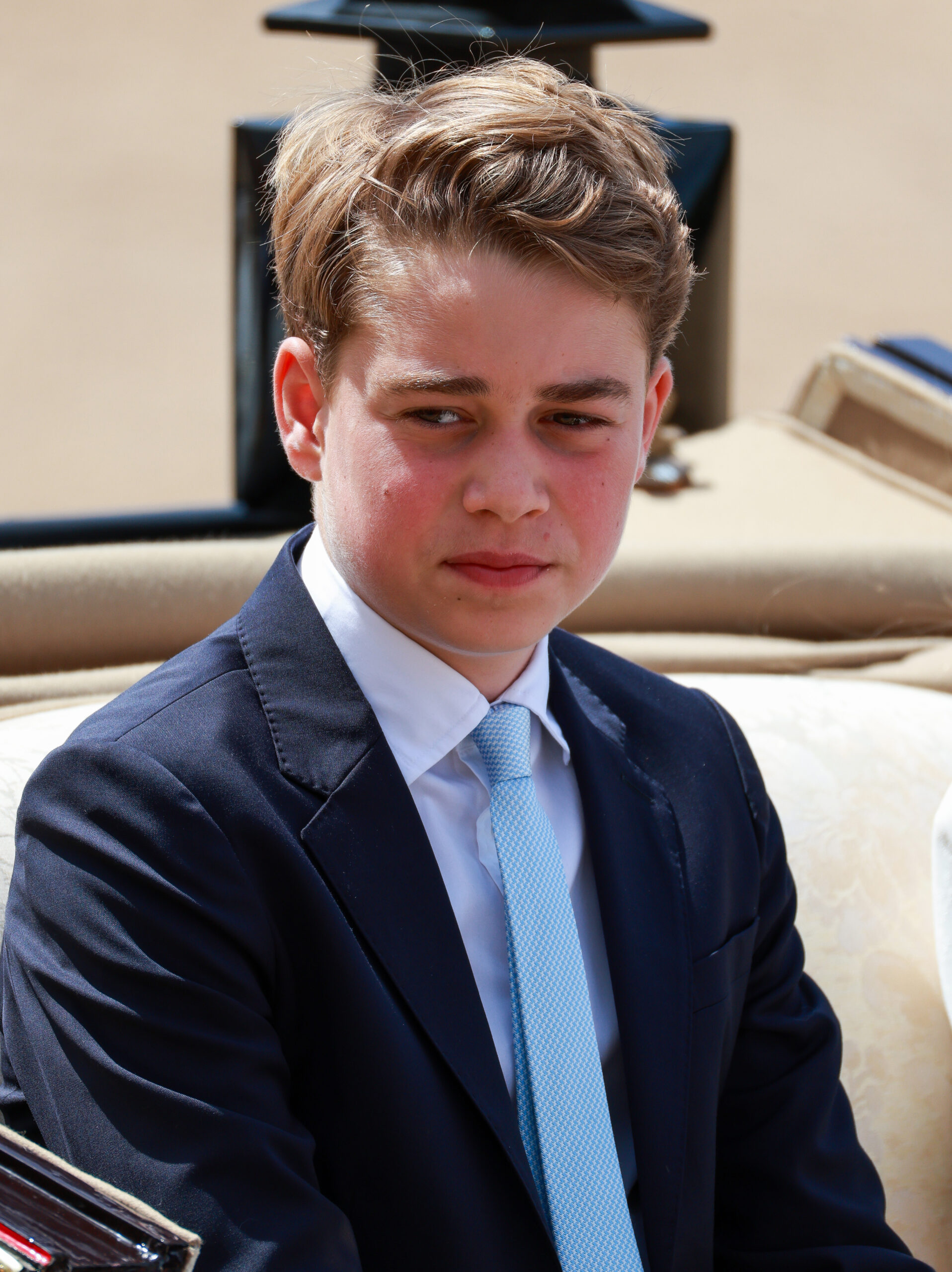 Prince George in suit at Trooping the Colour