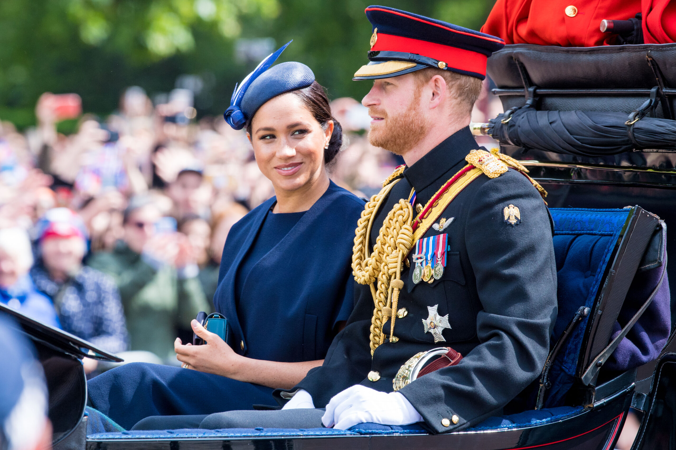Meghan Markle and Prince Harry at Trooping the Colour