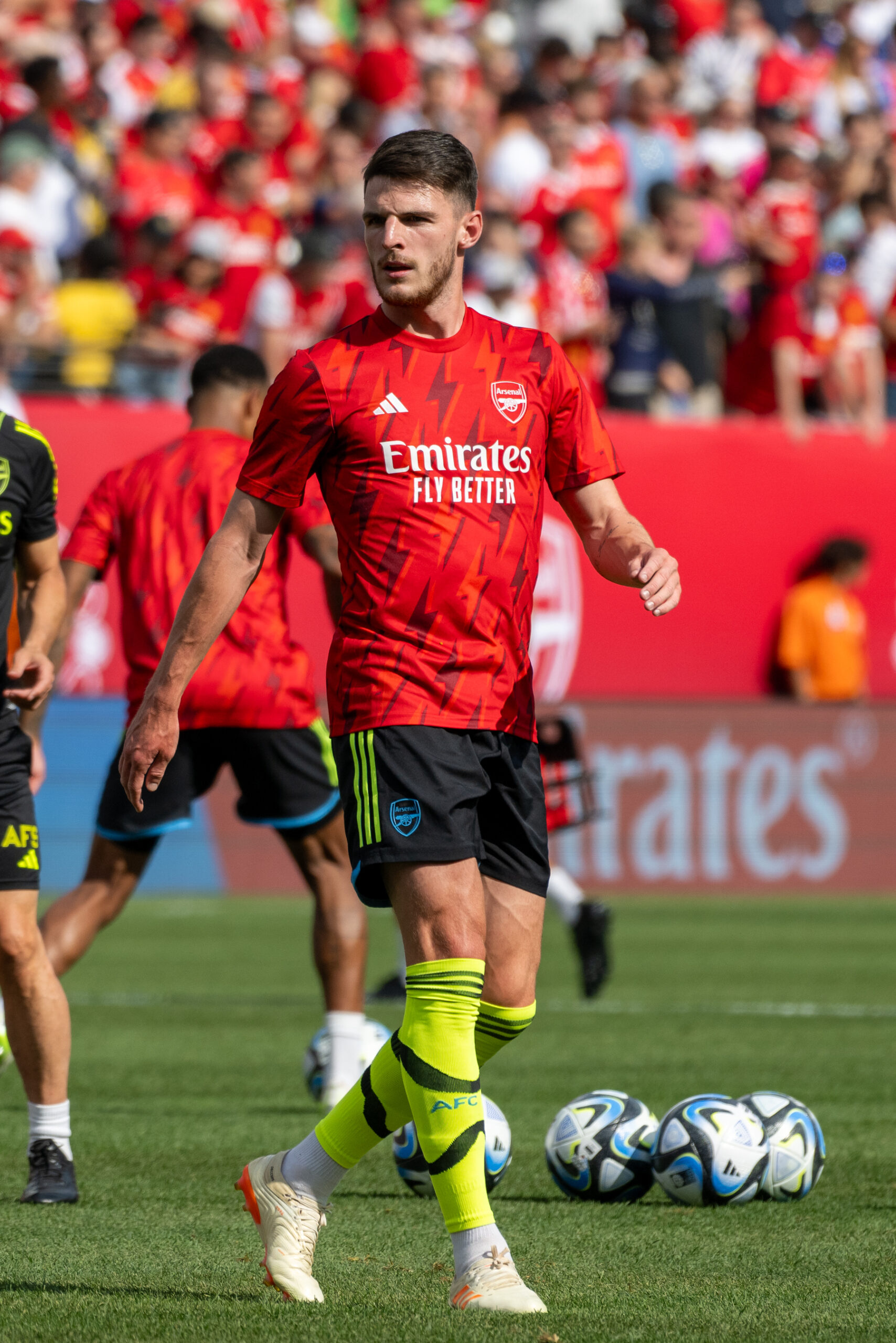 Declan Rice on the pitch 