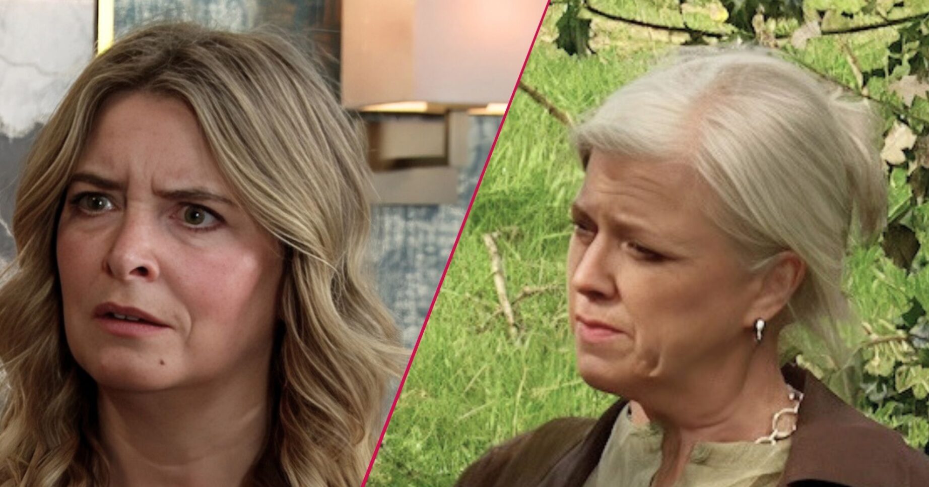Charity and Dr Todd in Emmerdale split image (Credit: ITV)
