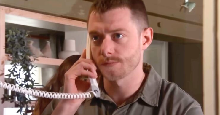 Coronation Street's Daniel on the phone