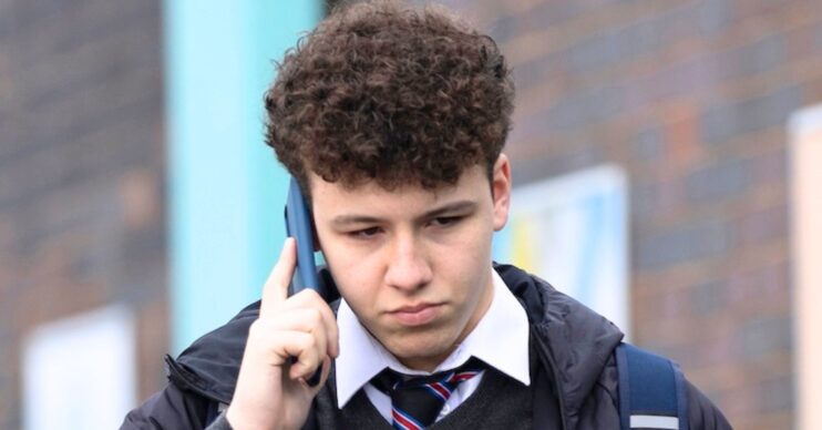 Coronation Street's Will on the phone