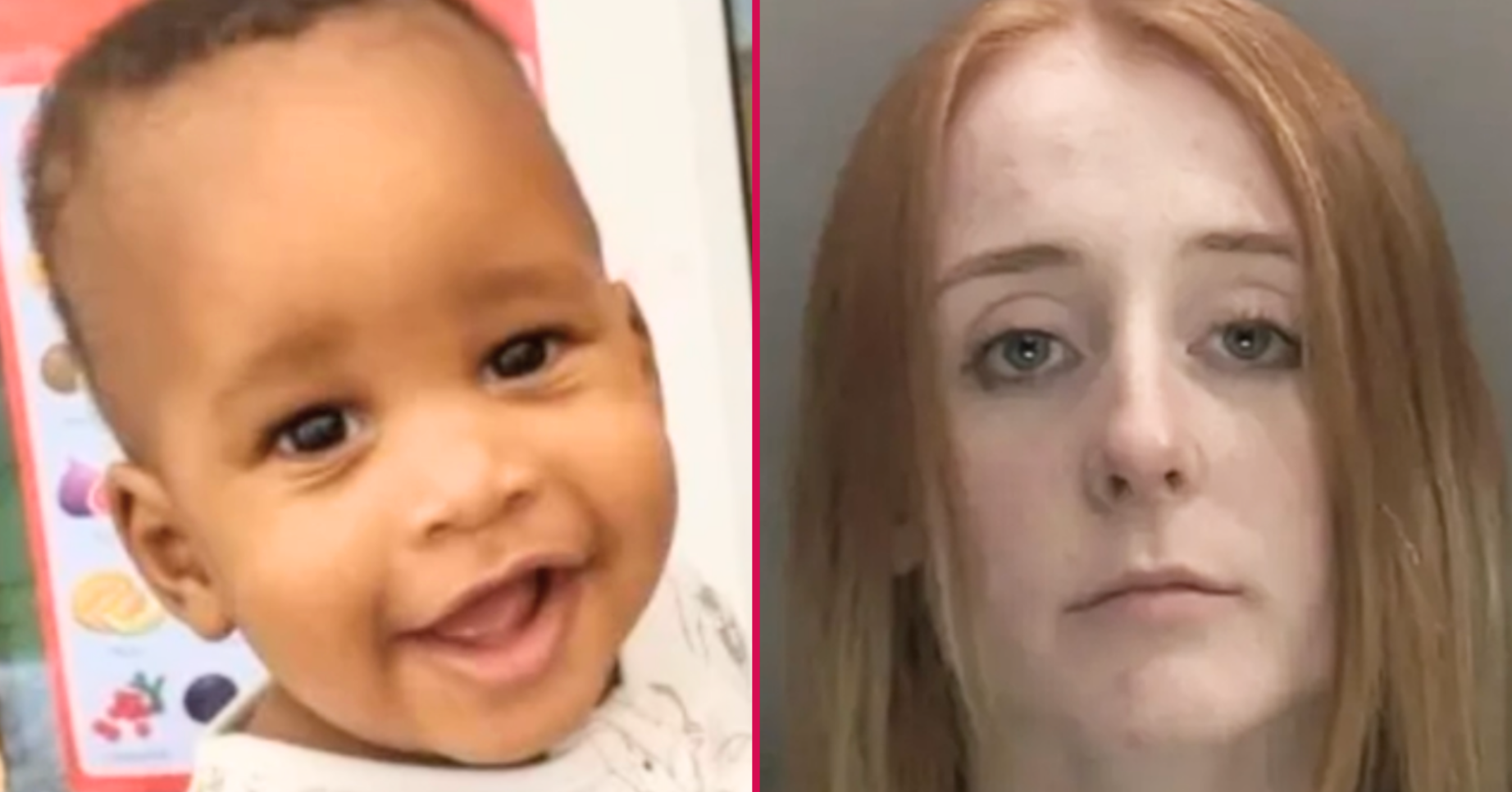Noah Sibanda and nursery worker Kimberley Cookson