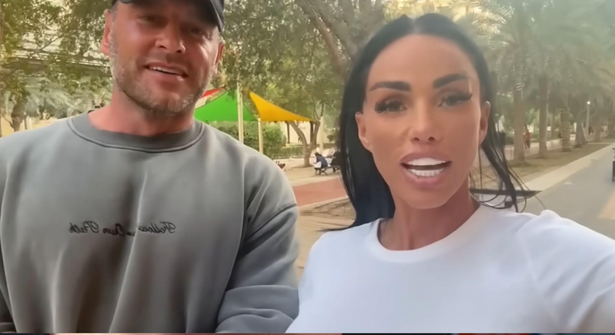 Lee Andrews and Katie Price in a YouTube video