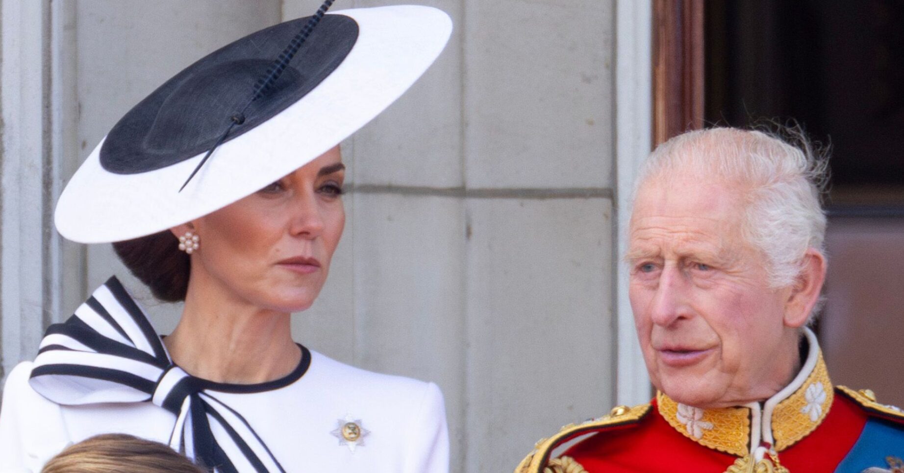 Princess of Wales and King Charles on balcony at Trooping the Colour