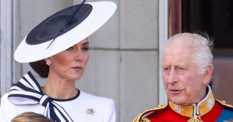 Princess of Wales and King Charles on balcony at Trooping the Colour