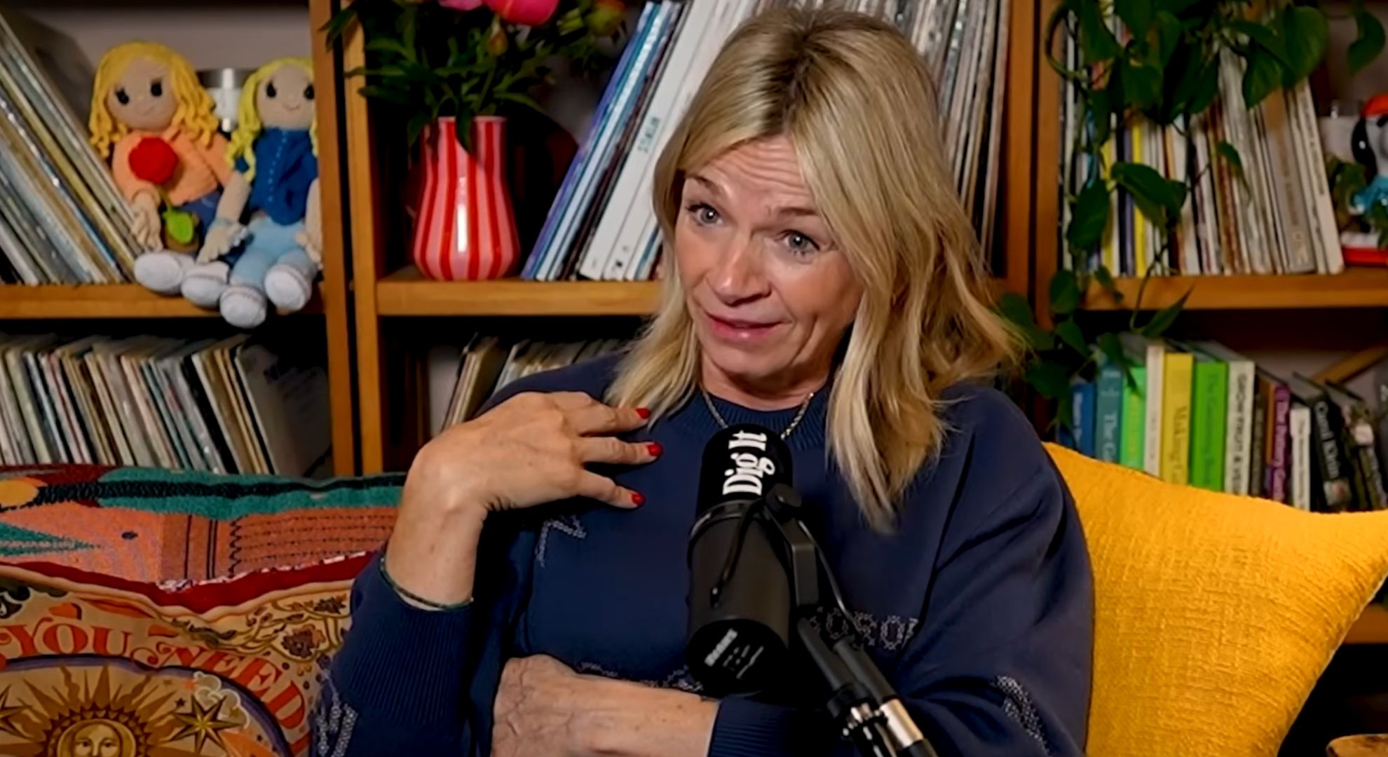 Zoe Ball chatting on her podcast Dig it with Jo Whiley and Zoe Ball