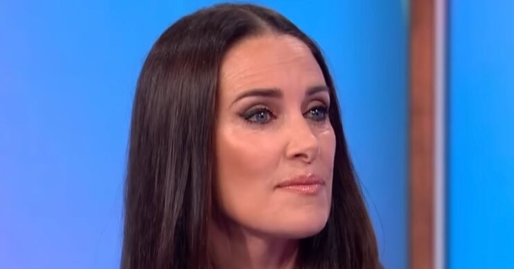 Kirsty Gallacher frowning