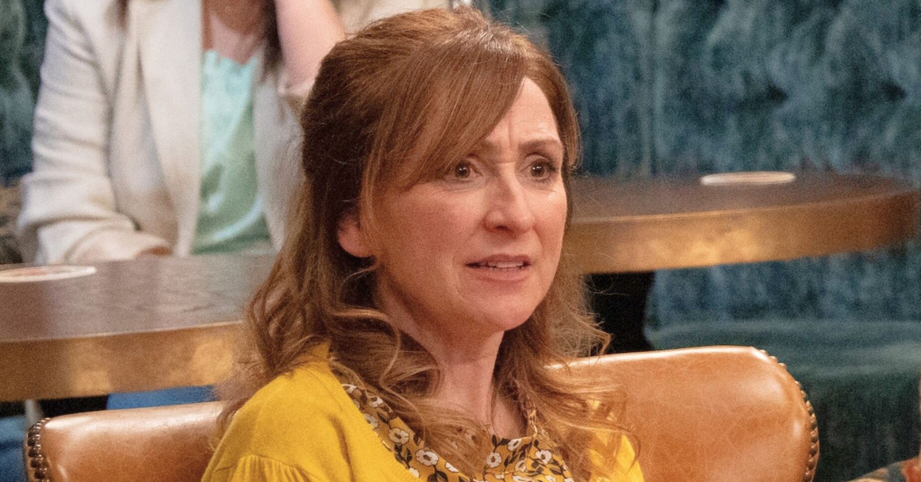 Laurel looks confused in Emmerdale (Credit: ITV)