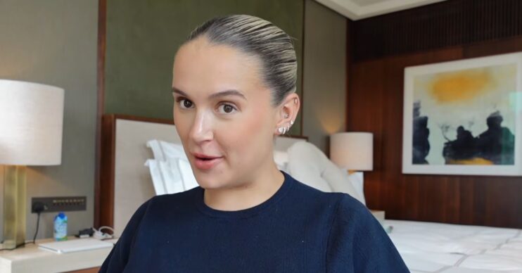 Molly-Mae Hague speaking in YouTube video