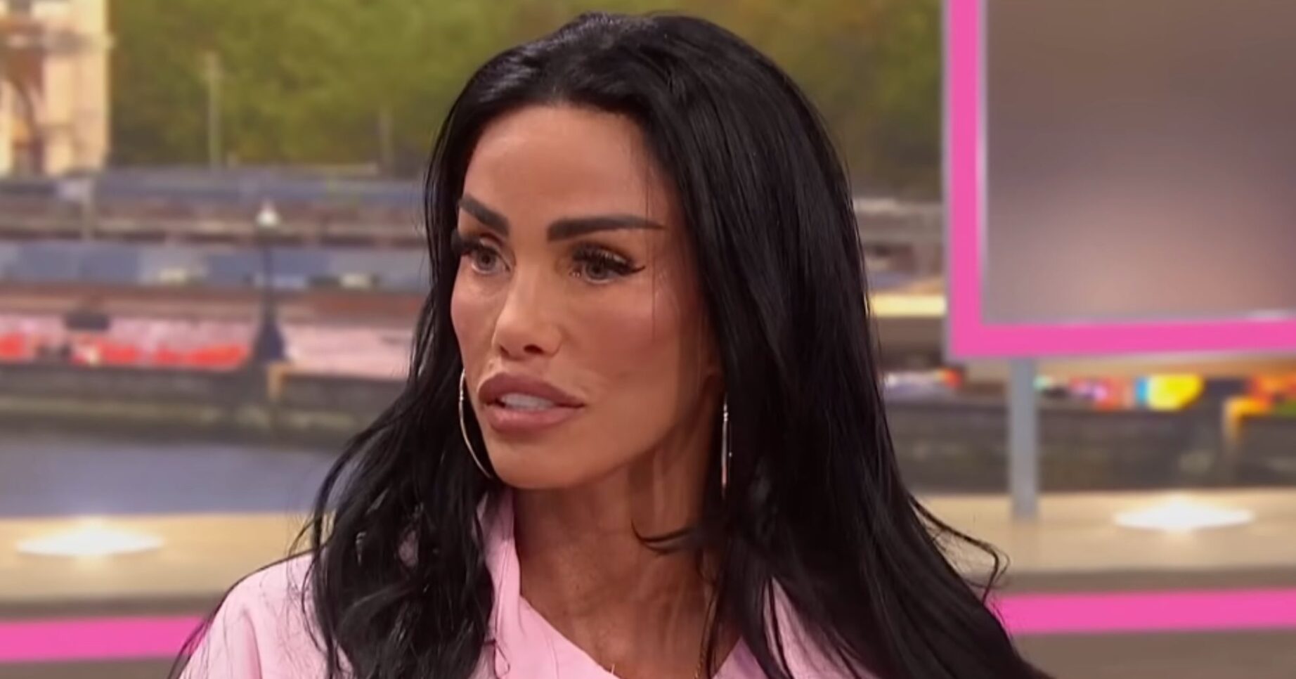 Katie Price speaking on GMB