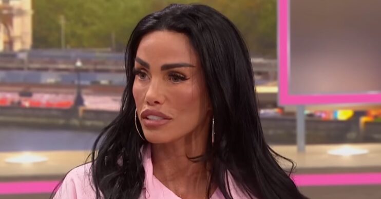 Katie Price speaking on GMB