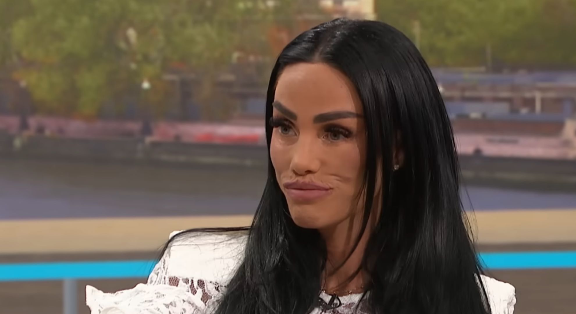 Katie Price speaking on GMB