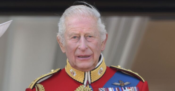 King Charles in uniform at Trooping the Colour