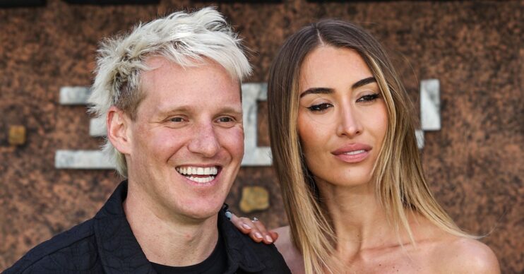 Jamie Laing grinning beside Sophie Habboo pouting