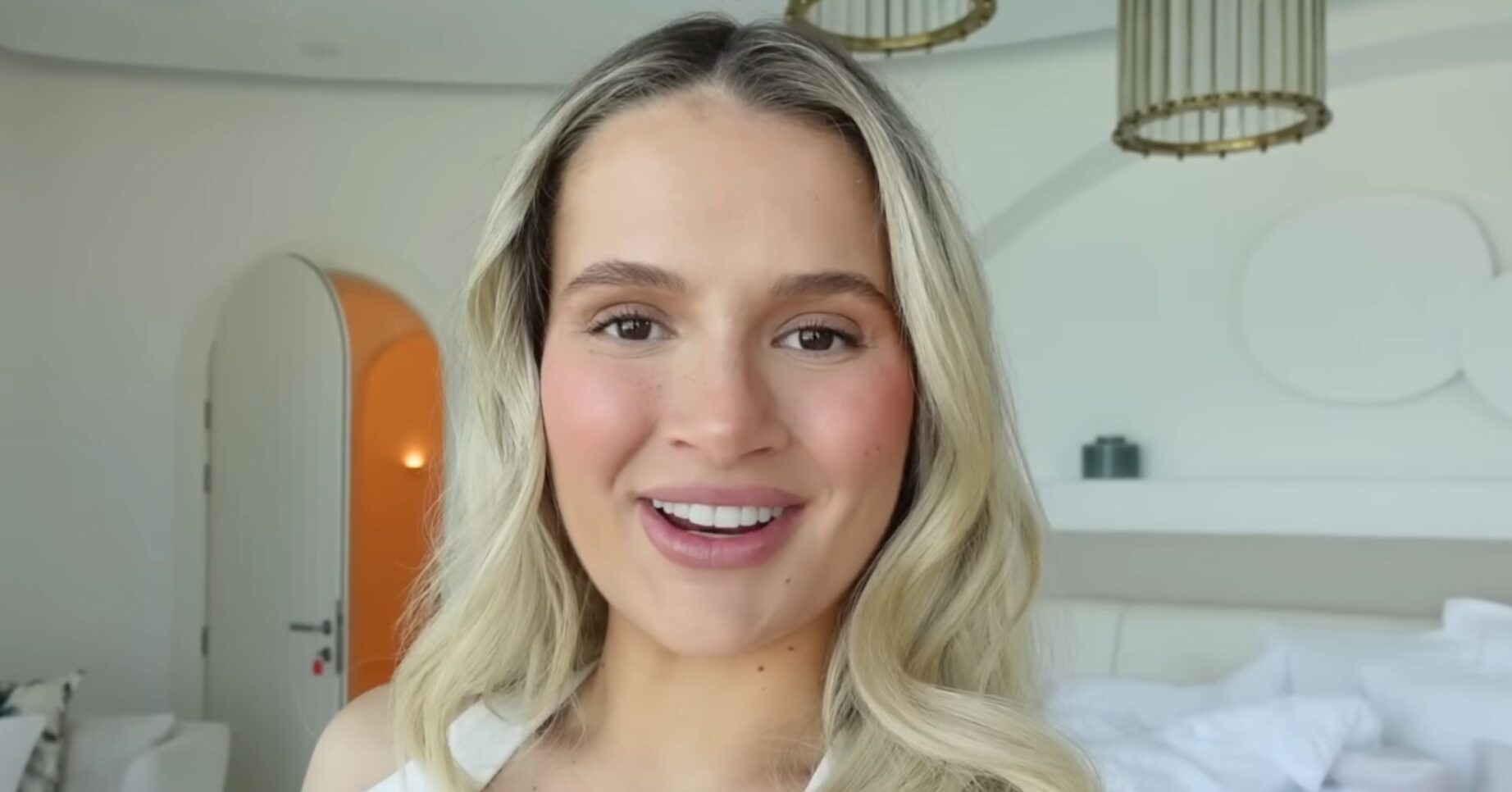 Molly-Mae Hague speaking on YouTube channel