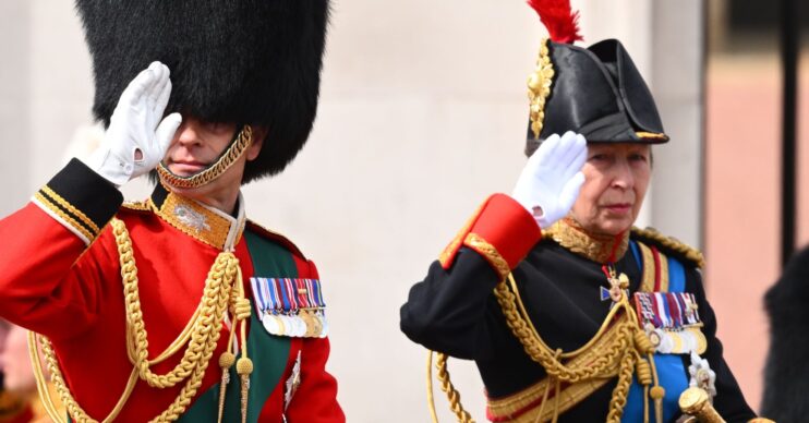 Prince Edward and Princess Anne at Trooping the Colour
