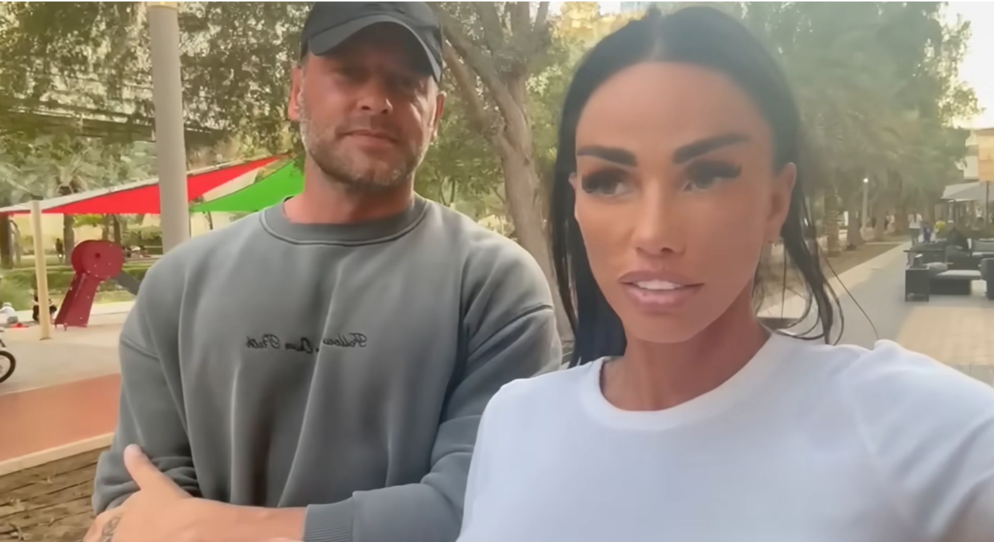 Lee Andrews and Katie Price in YouTube video
