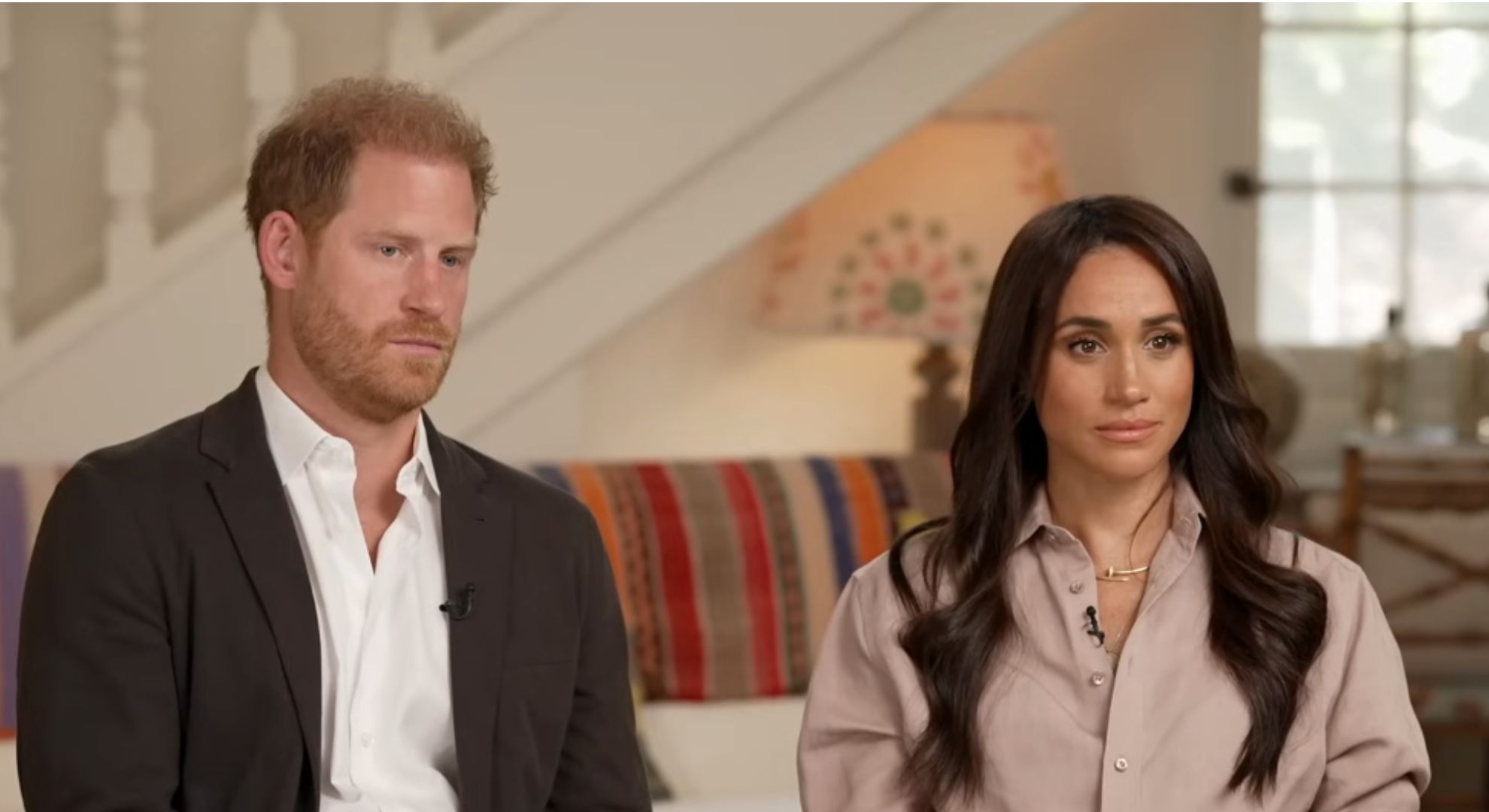Prince Harry and Meghan Markle talking on CBS Morning