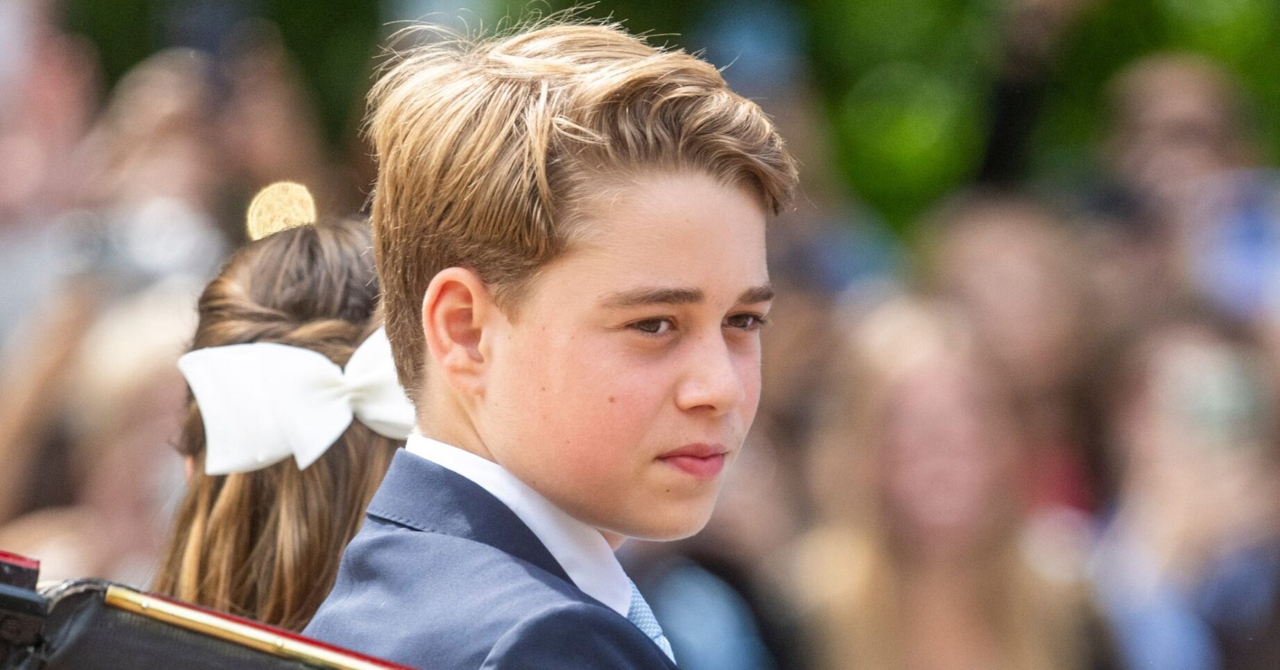 Prince George in suit at Trooping the Colour