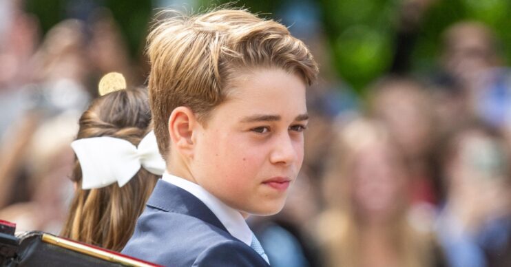 Prince George in suit at Trooping the Colour