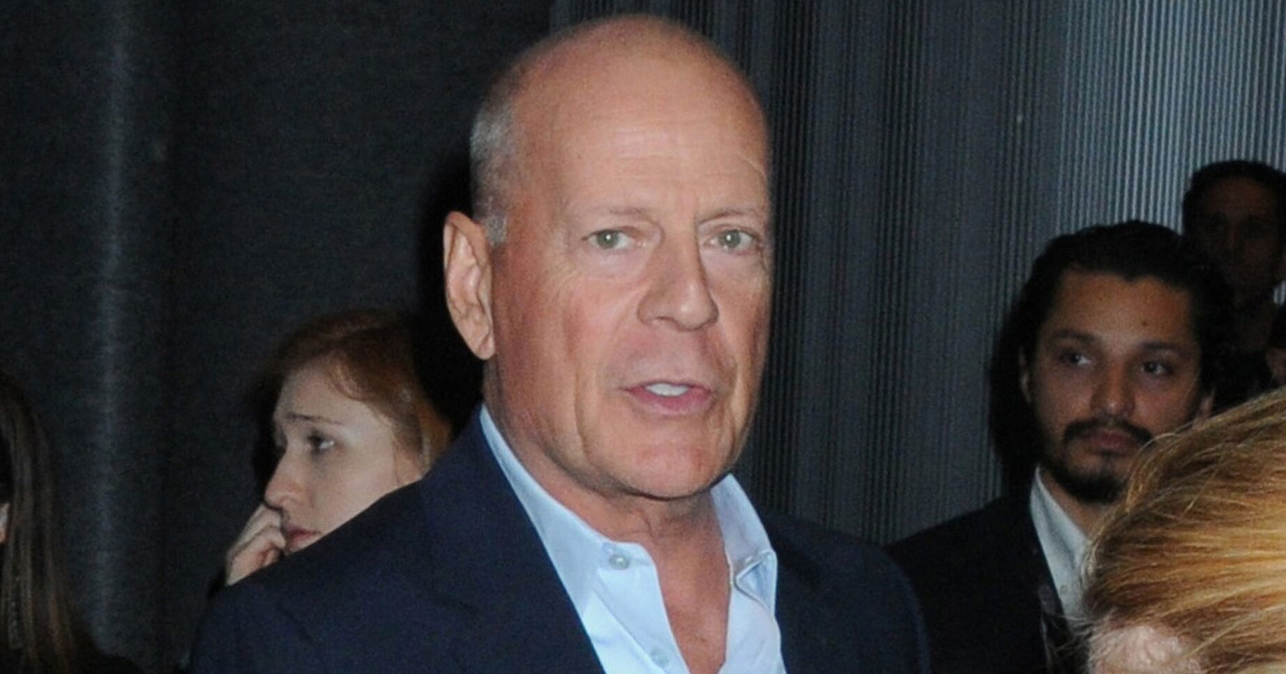 Bruce Willis with a serious expression