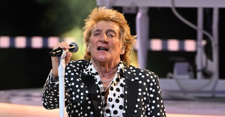 Rod Stewart singing