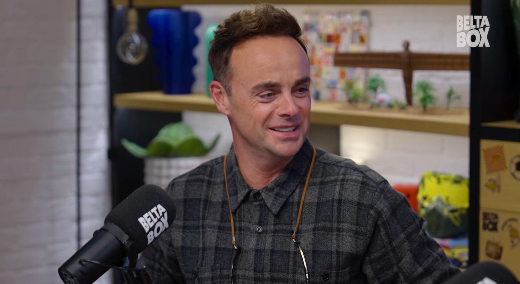 Ant McPartlin on a podcast 