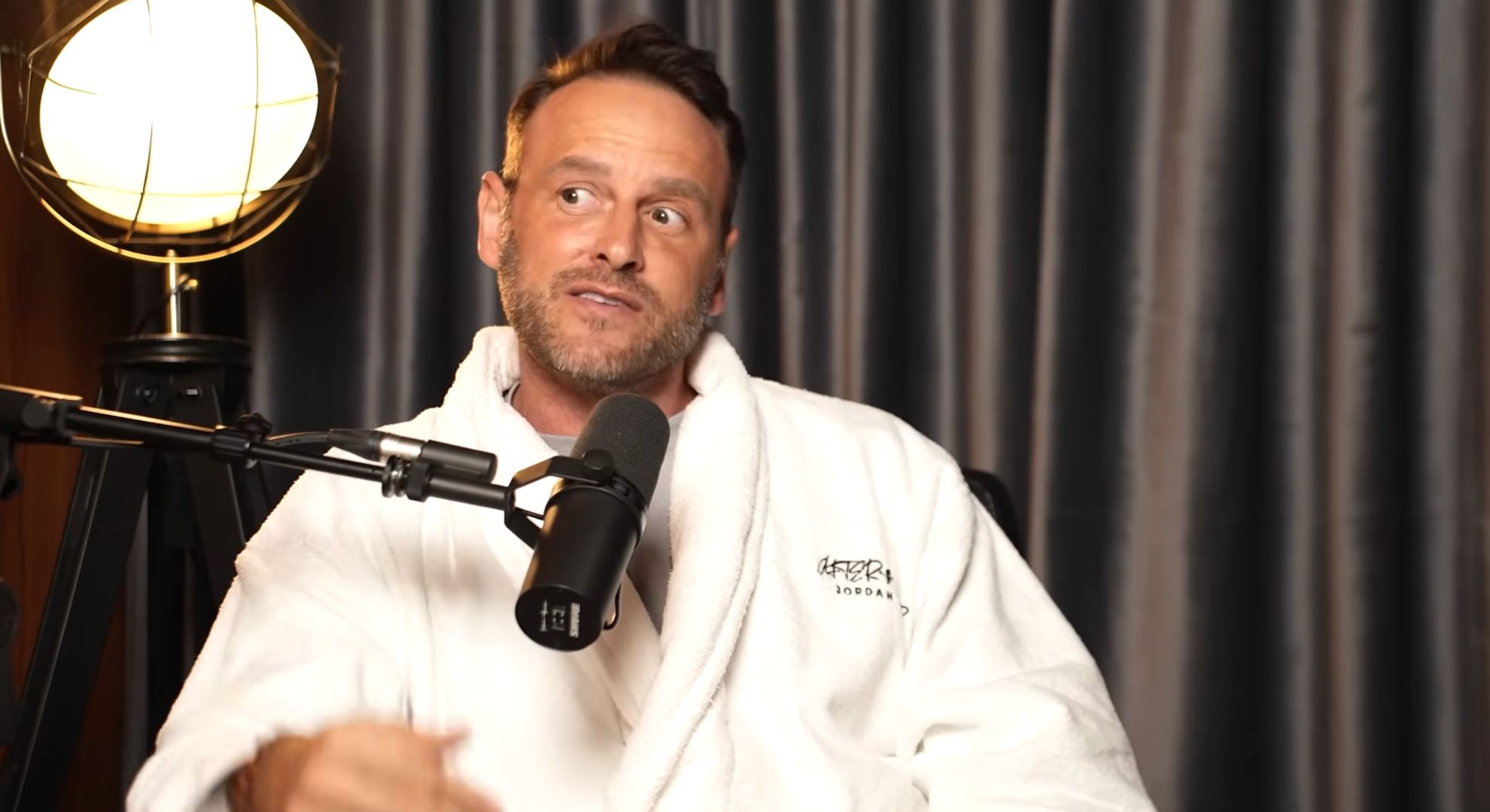 Lee Andrews on a podcast 