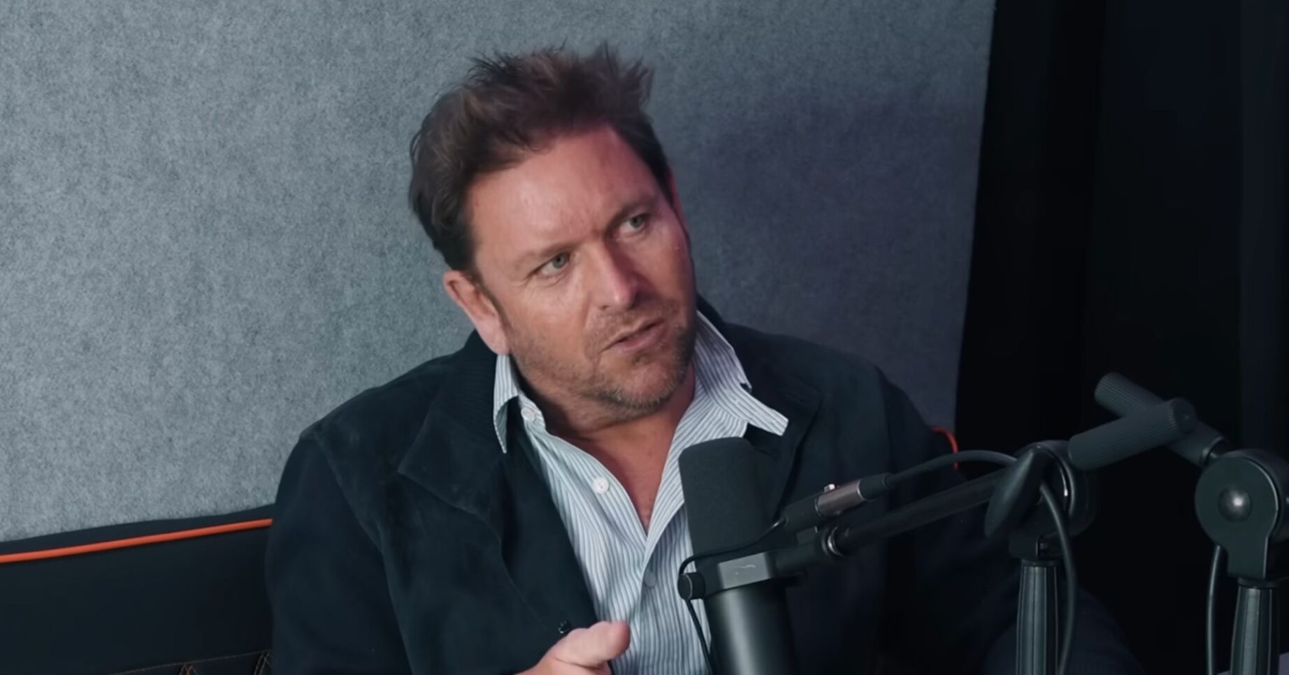 James Martin on a podcast