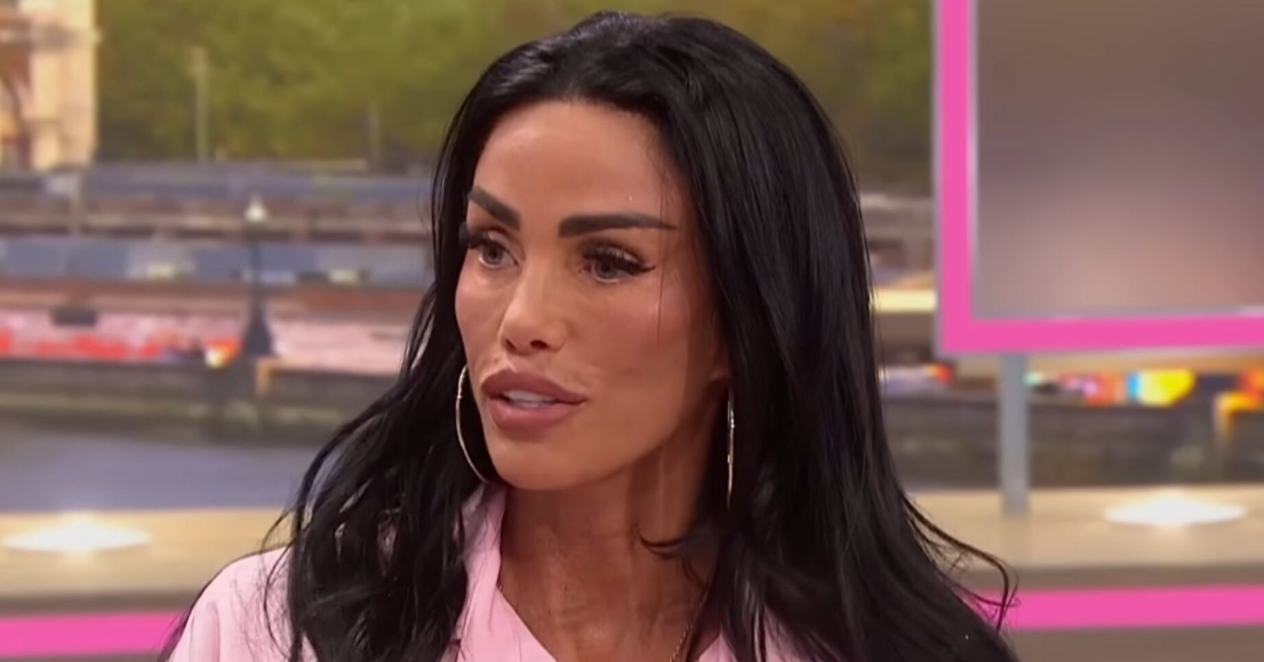 Katie Price speaking on GMB