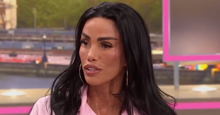 Katie Price speaking on GMB