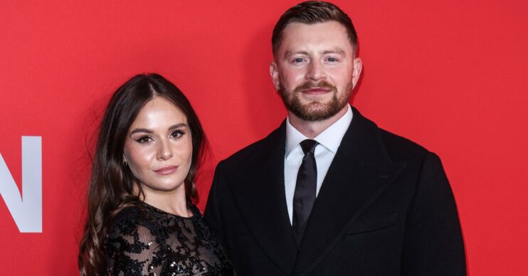 Holly Ramsay and Adam Peaty on the red carpet